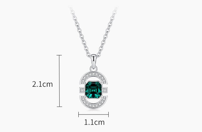 NecklaceSilver Square Jewelry Set