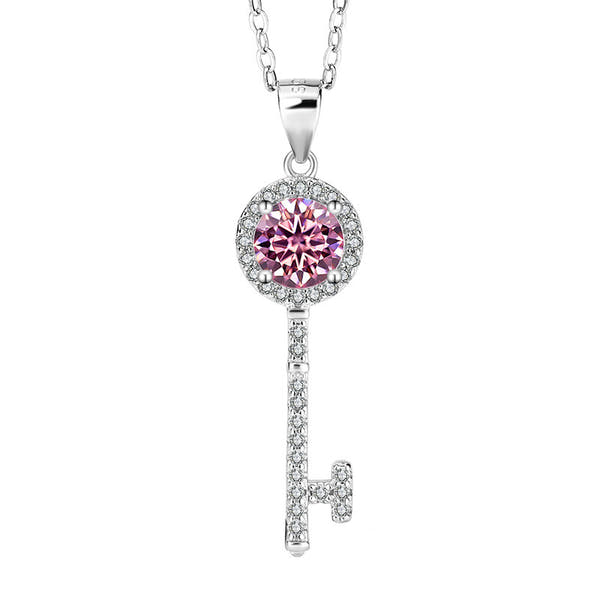 Silver Key Necklace Pendant