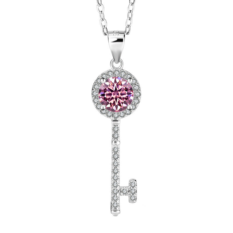 Silver Key Necklace Pendant