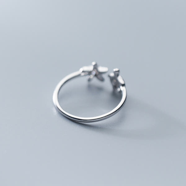 Silver women's ring