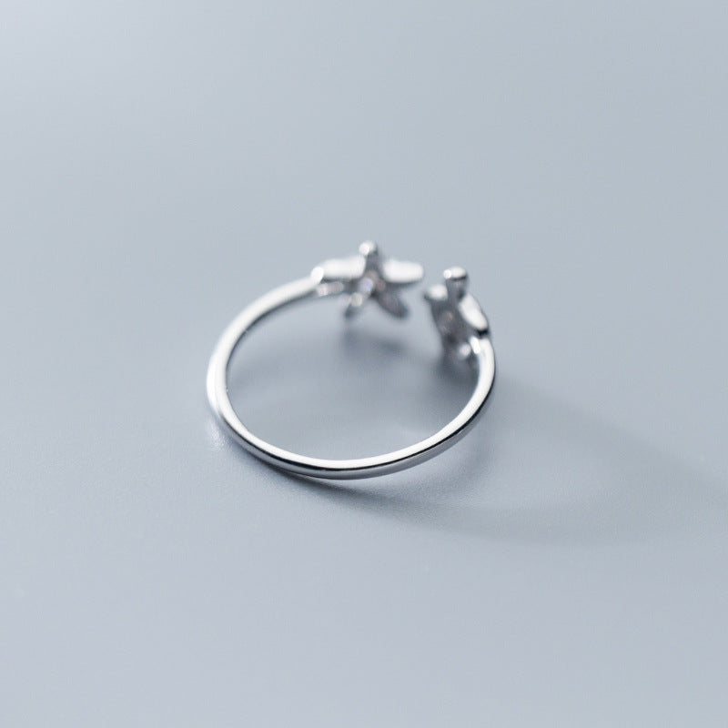 Silver women's ring