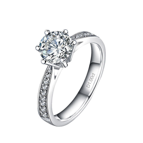 Women's Rings Real Gold Diamond Wedding Ring Jewelry null