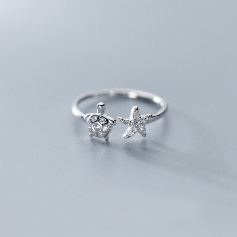 Silver women's ring