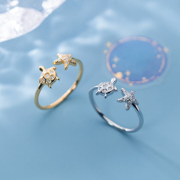 Silver women's ring
