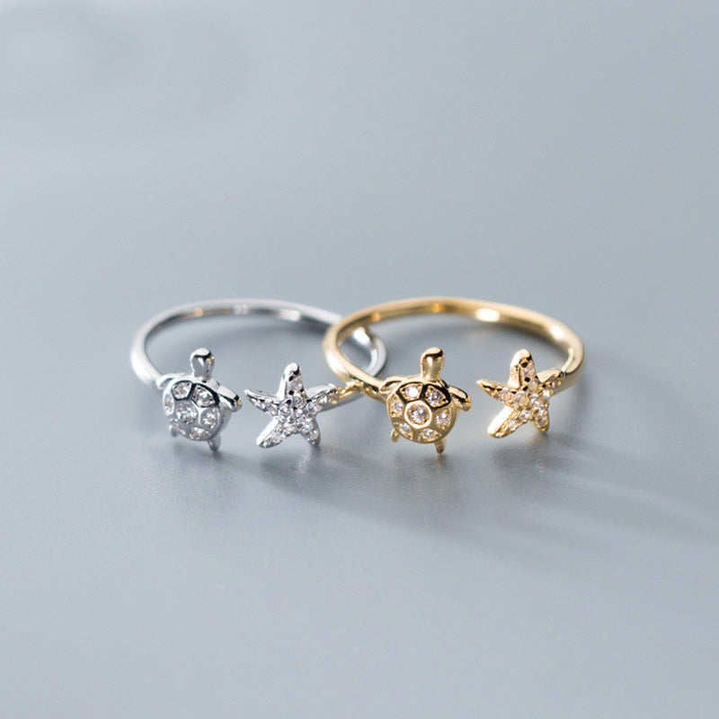 Silver women's ring