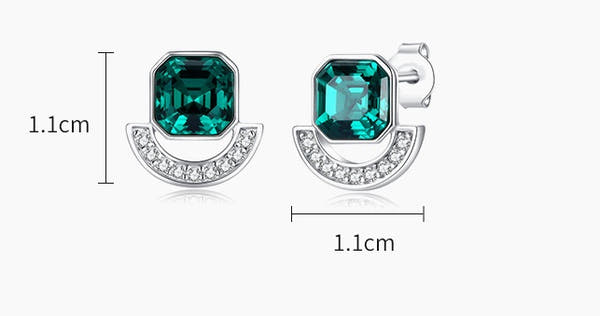 NecklaceSilver Square Jewelry Set