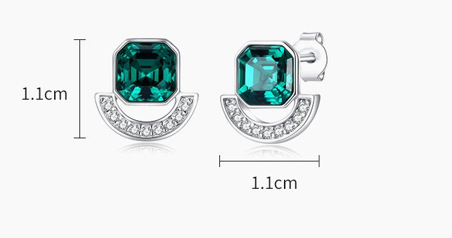 NecklaceSilver Square Jewelry Set