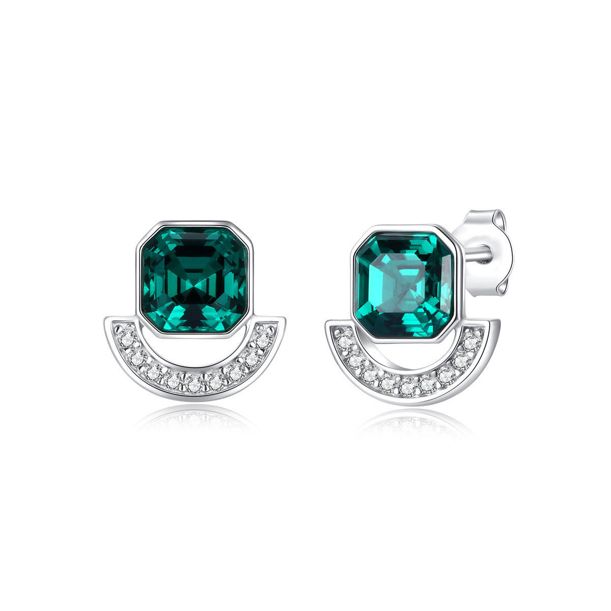 NecklaceSilver Square Jewelry Set