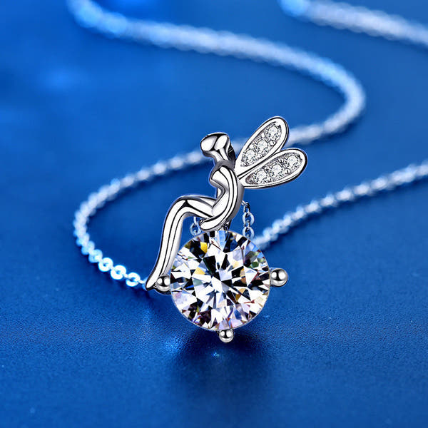Moissanite 925 Sterling Silver FARCENT Necklace For Women null
