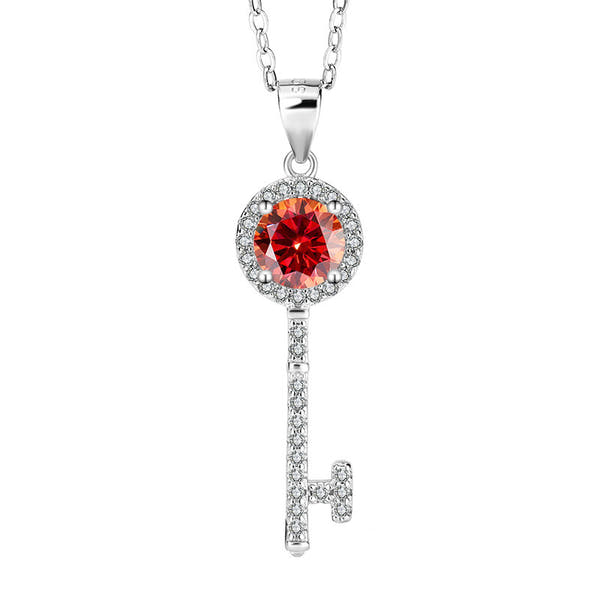 Silver Key Necklace Pendant