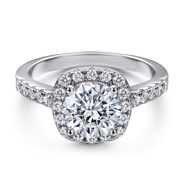 Women's Fashion Sterling Silver Zircon Wedding Ring null