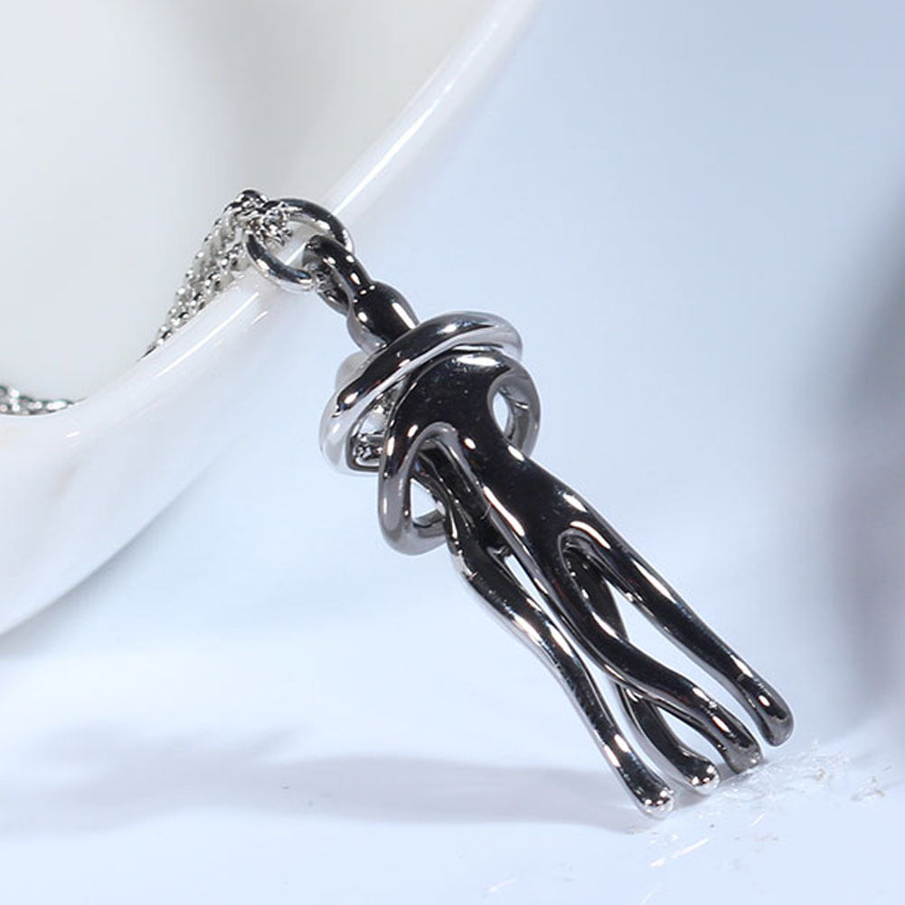 Silver Villain Hug Necklace