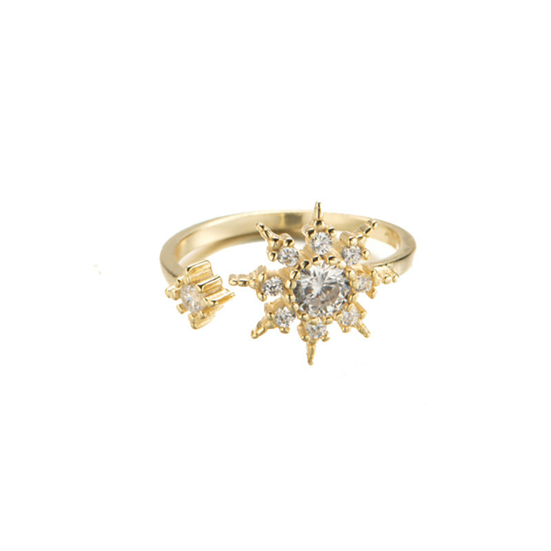 Silver Sunflower Ring
