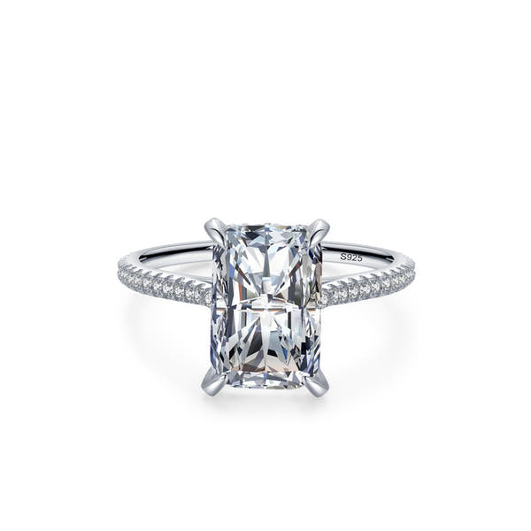 Silver Simulation Diamond Ring