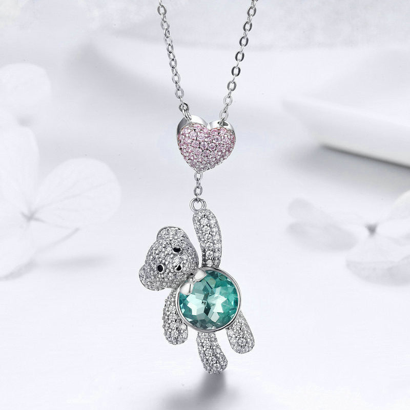 Little Bear Silver Necklace