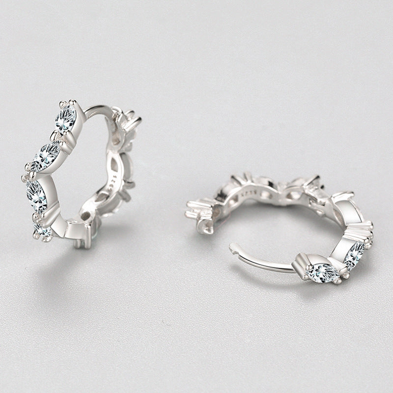 Silver Irregular Design Earrings