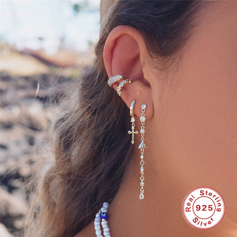 Silver Elegant Style Earrings