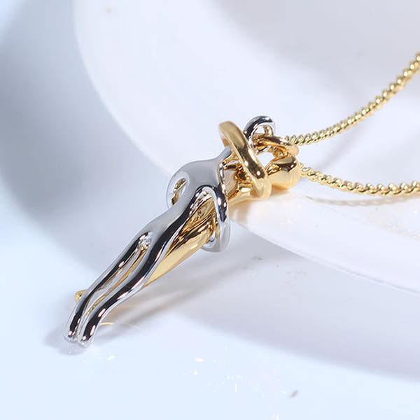 Silver Villain Hug Necklace
