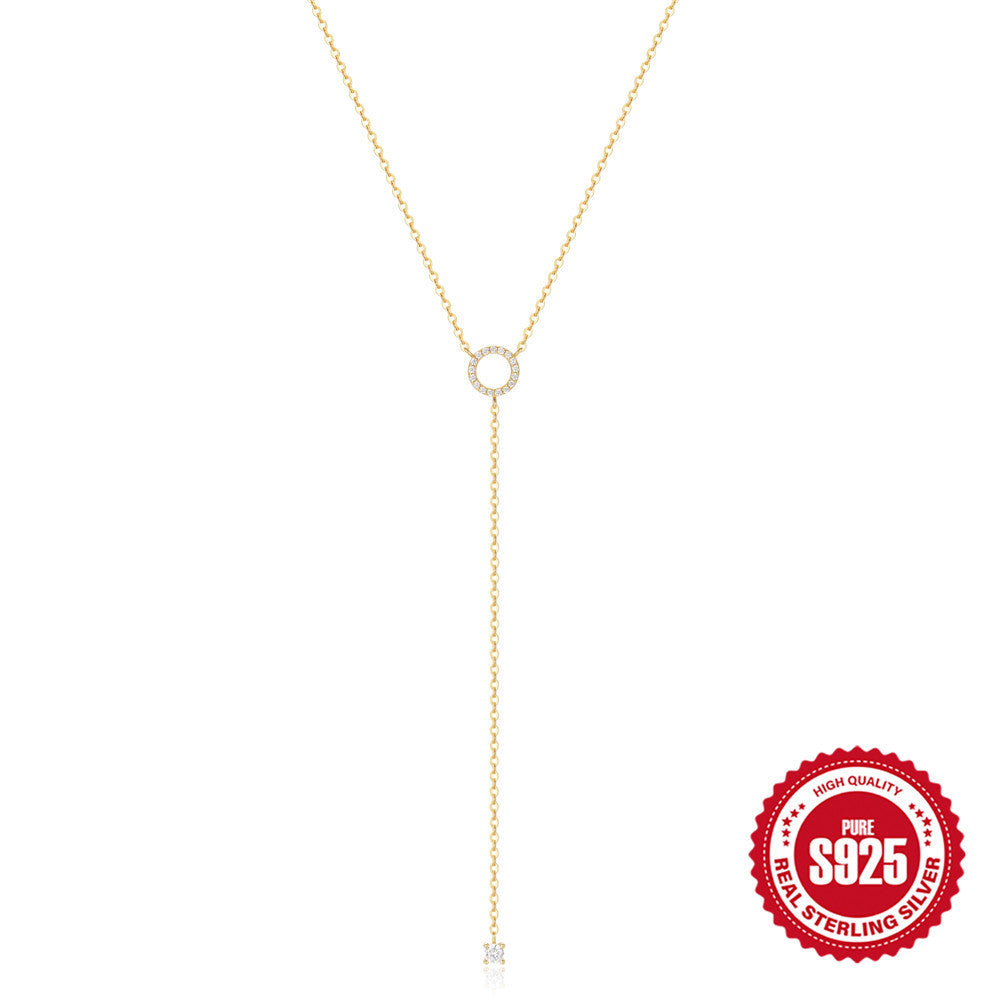Silver Ring Necklace INS