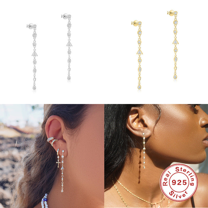 Silver Elegant Style Earrings