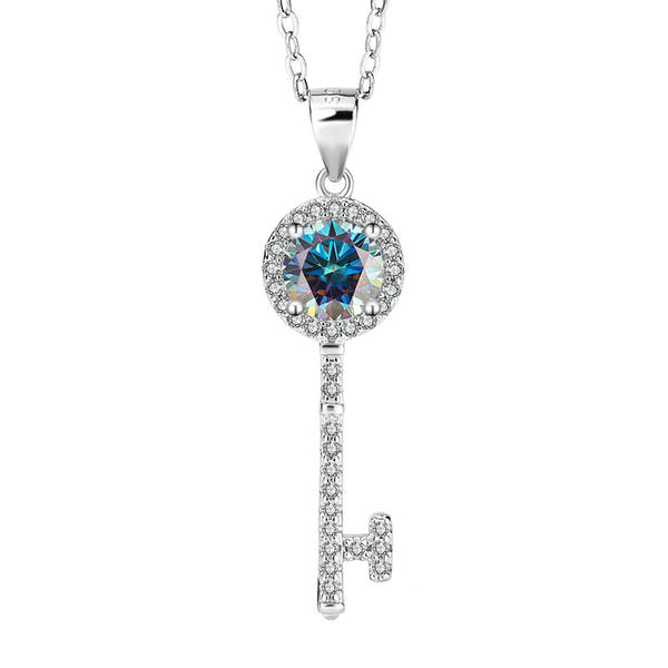 Silver Key Necklace Pendant