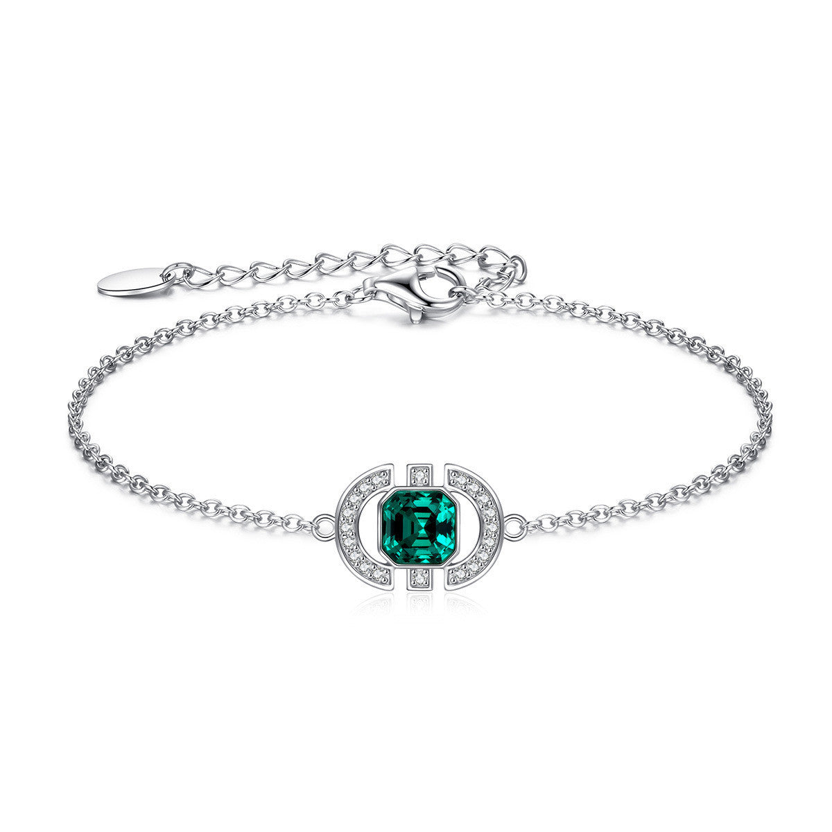 NecklaceSilver Square Jewelry Set