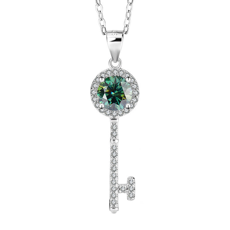 Silver Key Necklace Pendant