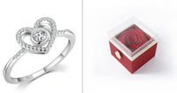 Silver Love Full Diamond Ring