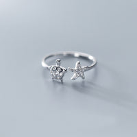 Silver women's ring