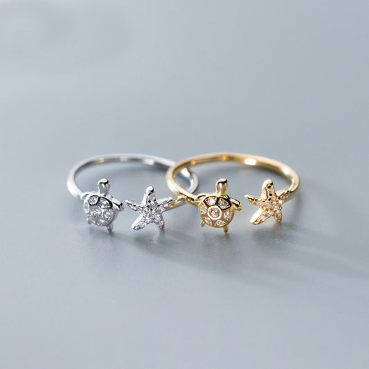 Silver women's ring