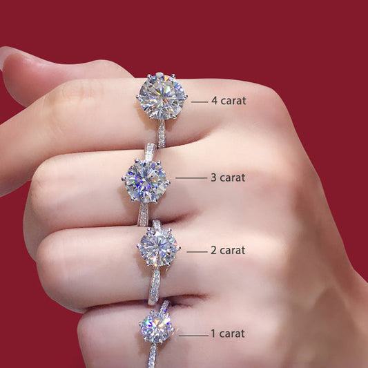 Women's Rings Real Gold Diamond Wedding Ring Jewelry null