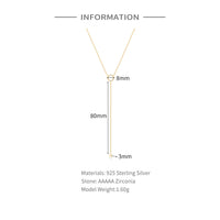 Silver Ring Necklace INS