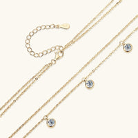 High-grade  Silver Diamond Necklace
