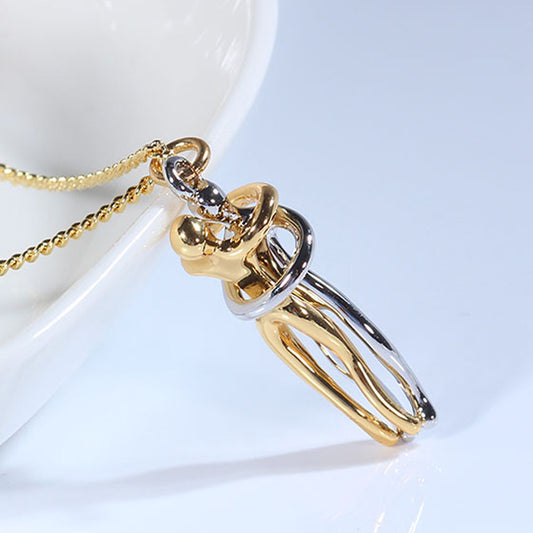 Silver Villain Hug Necklace