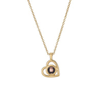 Projection silver necklace