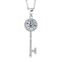 Silver Key Necklace Pendant