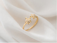 Silver women's ring