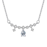 Silver Drop Pendant Necklace