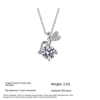 Moissanite 925 Sterling Silver FARCENT Necklace For Women null