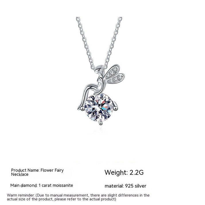 Moissanite 925 Sterling Silver FARCENT Necklace For Women null